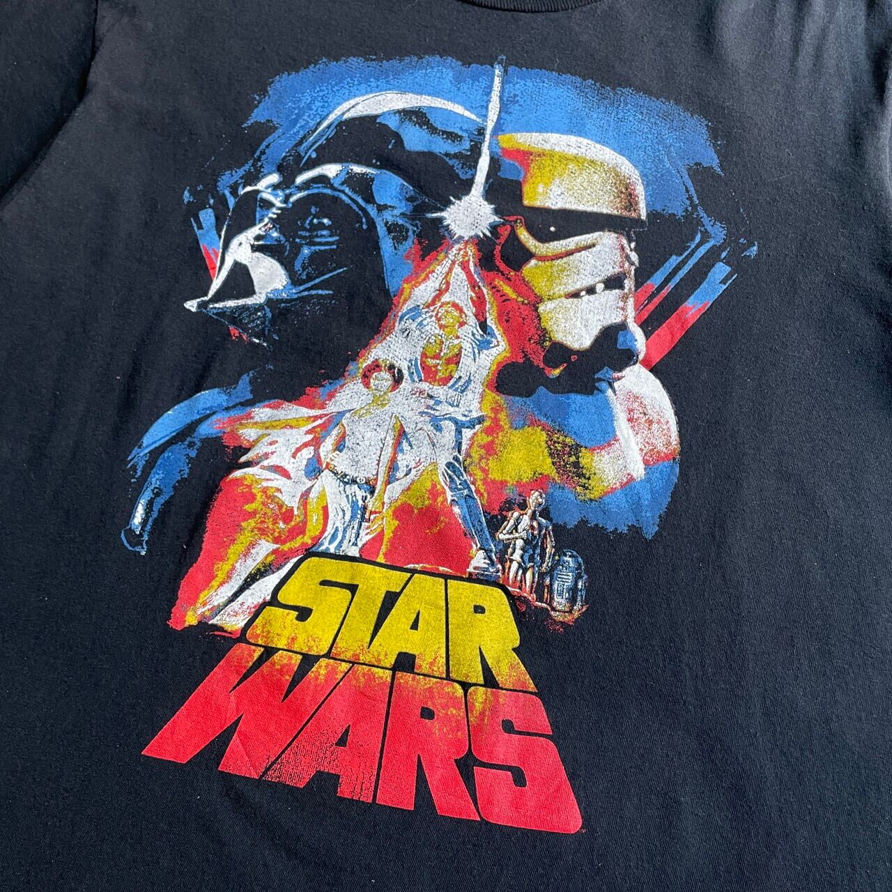 プリントワンポイント生産国STAR WARS スターウォーズ ダースベイダー 映画 ムービーTシャツ メンズL /eaa351579