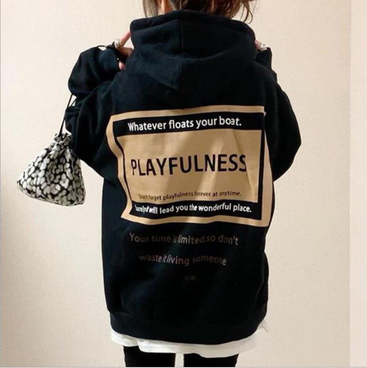 秋新作 パーカー　レディース トップス スウェット プリント フード付き