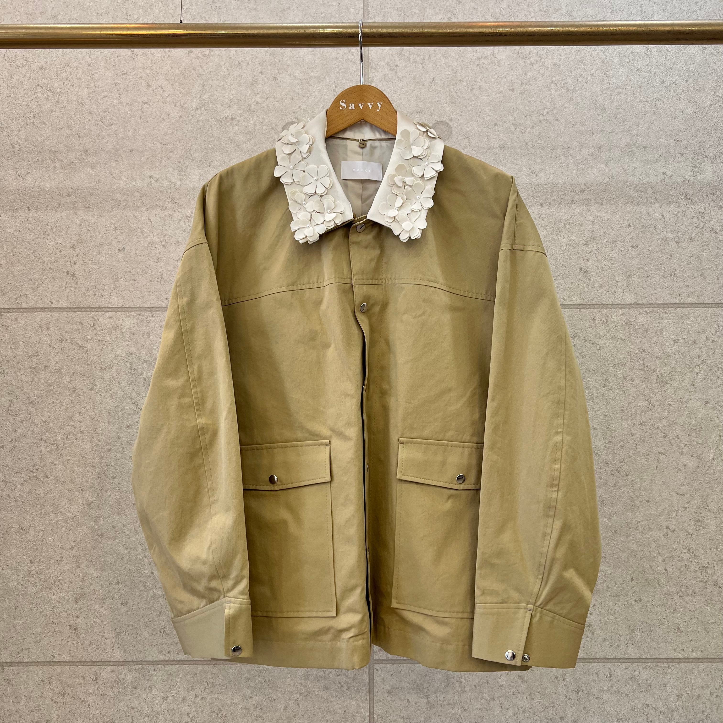 小物 MARGE 26aw frayed embroidery collar MARGE – Frayed embroidery collar (Ivory) | Savvy（大分市セレクト
