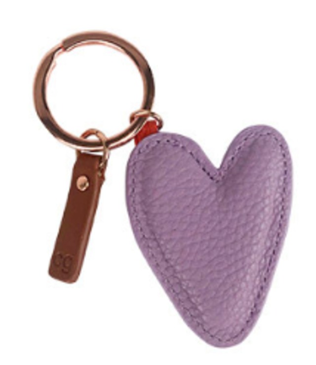 LILAC HEART KEYRING_KEY020