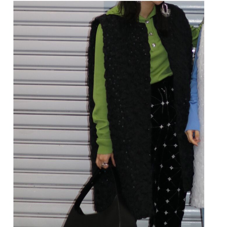 BELPER SHRINKED GILET(BLACK) 1711-1422 | IAAAM ONLINE STORE