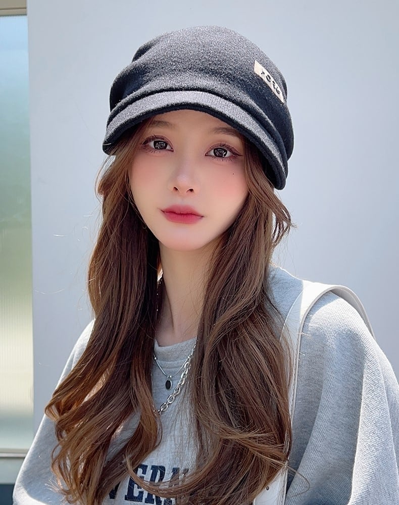 帽子 ニットキャップ つば キャスケットニット帽 伸縮 カジュアル 大人