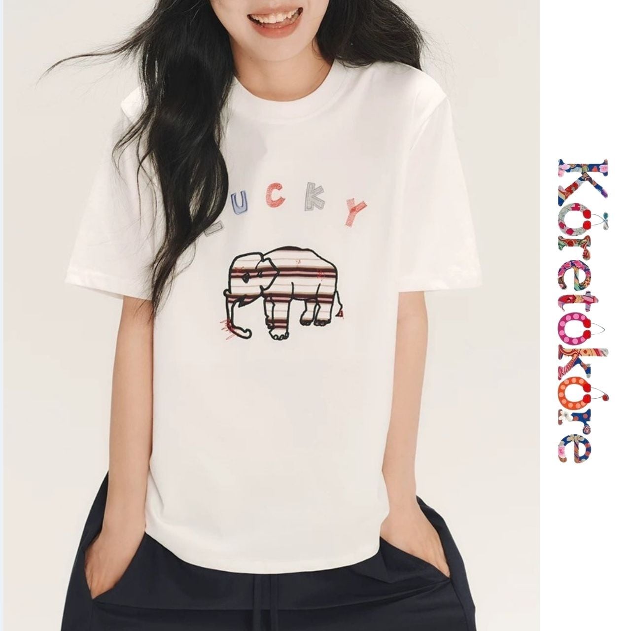 Lucky Elephant Tee A0304