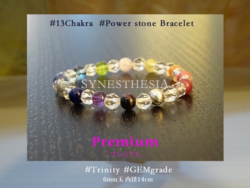 13Chakra Power stone Bracelet   プレミアム ～Premium～　