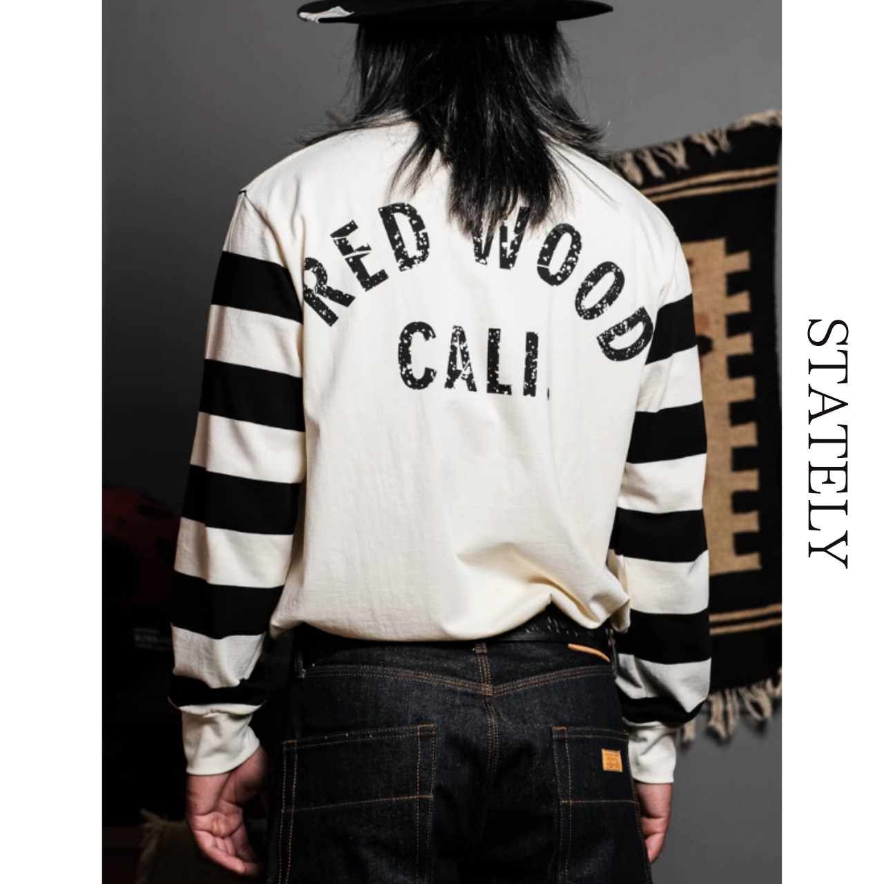 ボーダースリーブ ヴィンテージロゴ ロンT/2color_T42・画像11