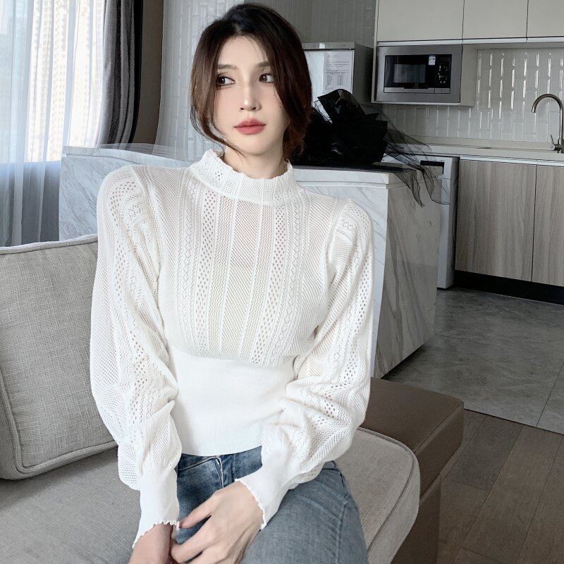 オータムカラーウェストセーター プルオーバー トップス ロング 秋物 ピュア ガールズファッション79104623026