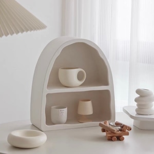 french natural arch shelf / フレンチ ナチュラル ディスプレイ アーチ シェルフ 壁掛け 棚 韓国 北欧 インテリア 雑貨 家具