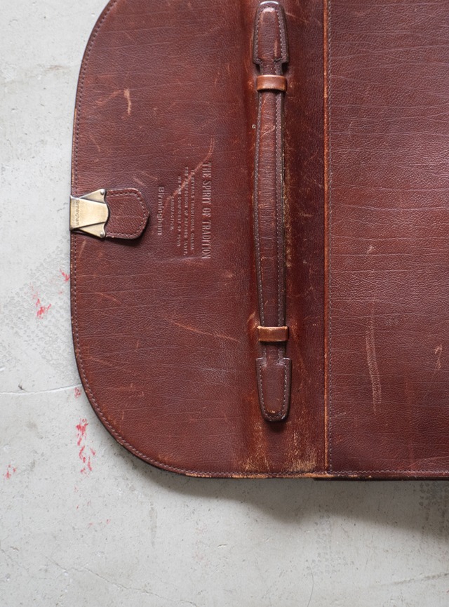 "Birmingham" 1980s Leather flap briefcase