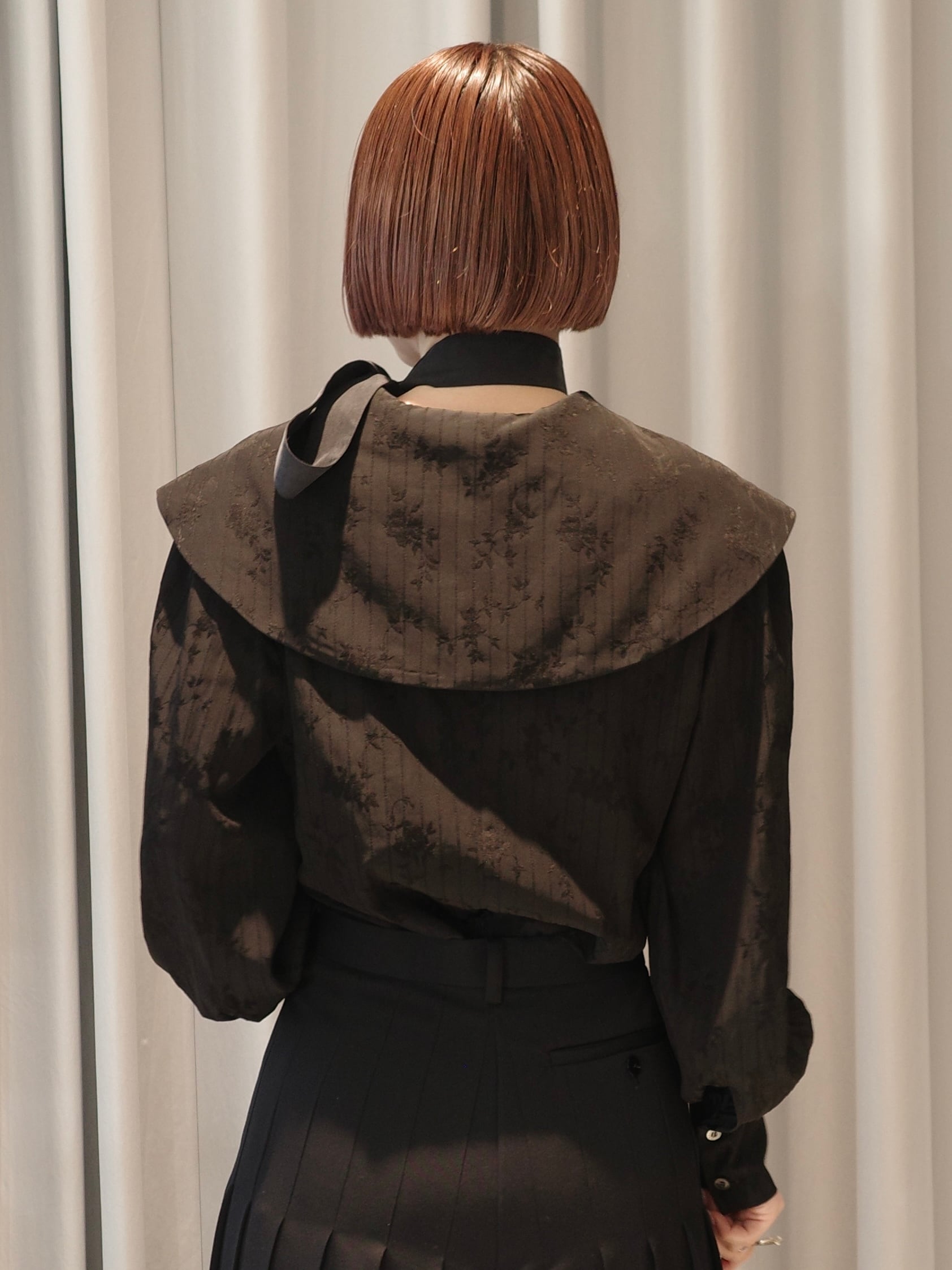 26AW | WOMEN】FETICO フェティコ / ブラウス / ROSE JACQUARD SAILOR