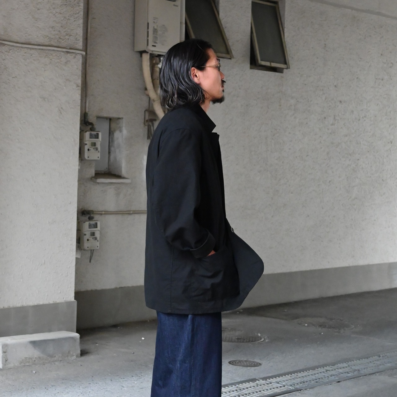 ANACHRONORM(アナクロノーム）WIDE 5P DENIM PANTSコーディネート