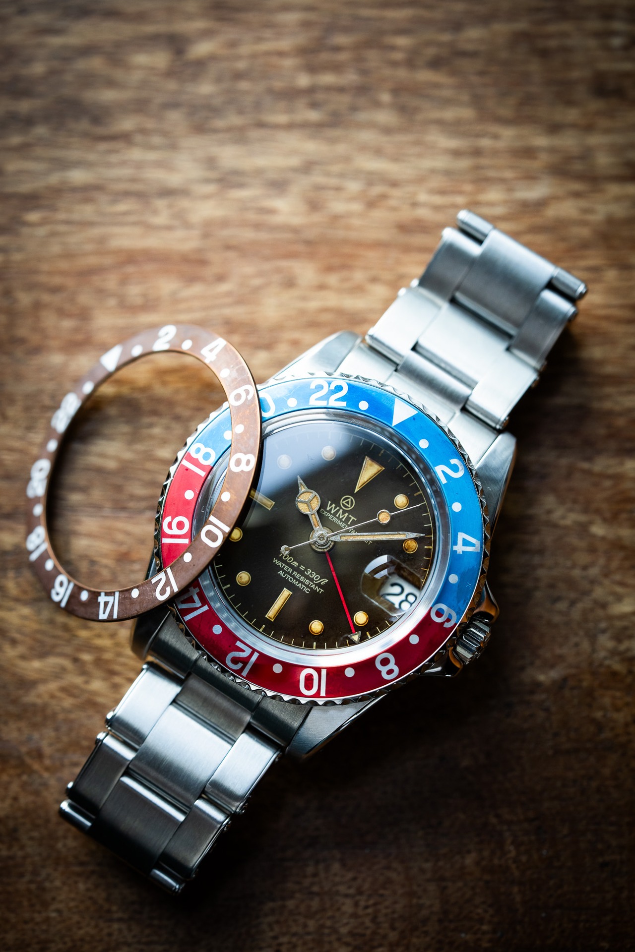 WMT Sanford MKII– Interchangeable Bezel/ Tropical dial / Aged Edition