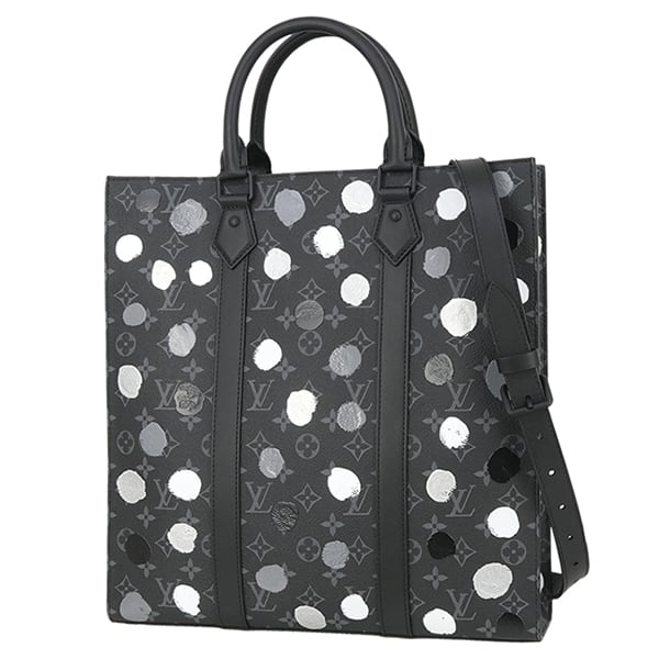 New LOUIS VUITTON ルイヴィトン ハンドバッグ サック プラ モノグラムエクリプス ペインティッドドット ブラック ショルダーバッグ 新品