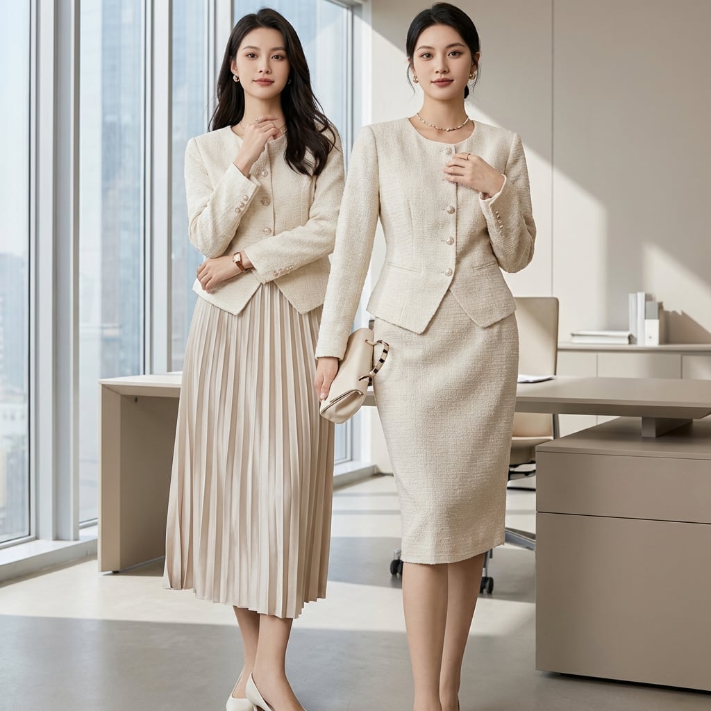 ジャケットandタイトスカートorプリーツスカートスーツ A0963