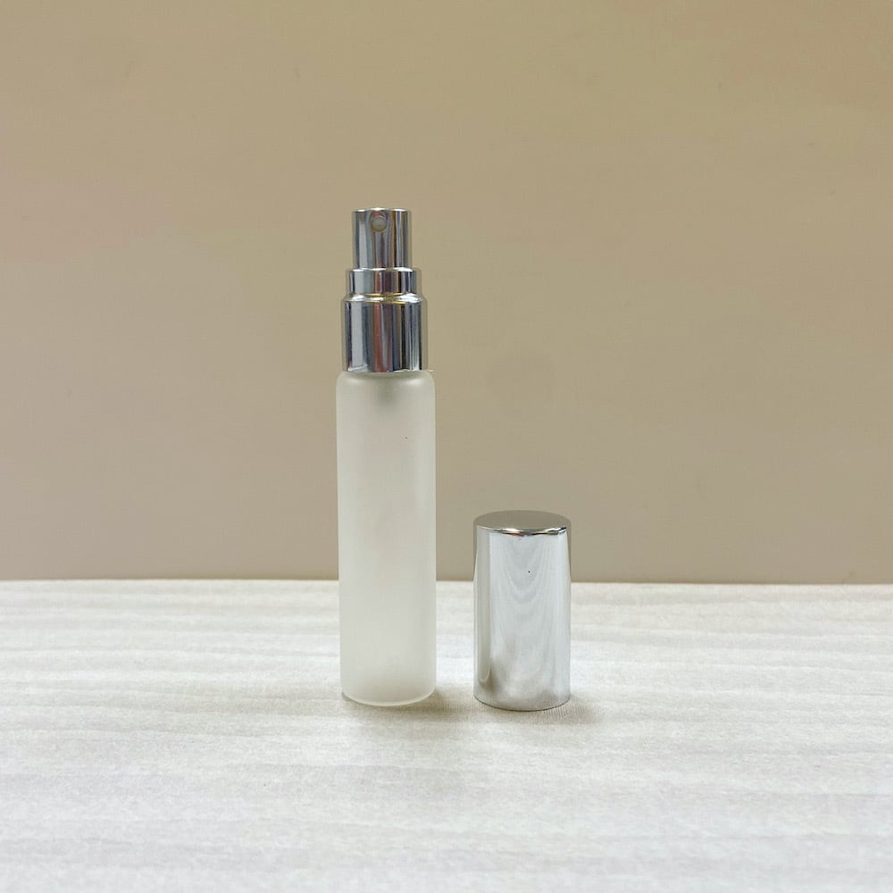 フロスト加工 スプレー容器 】 10ml 遮光 ガラス瓶 キャップ ゴールド