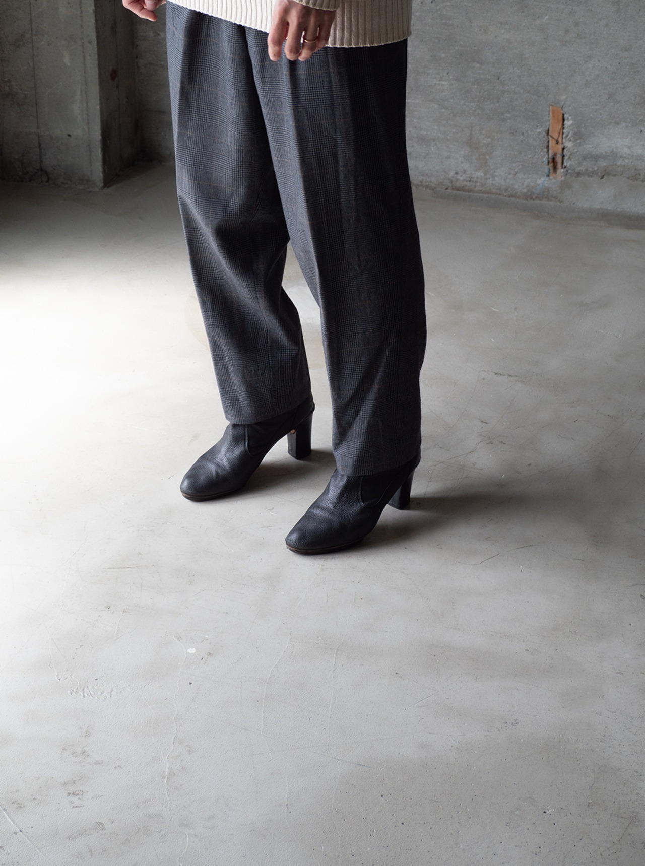 unknown used Wool glen plaid trousers