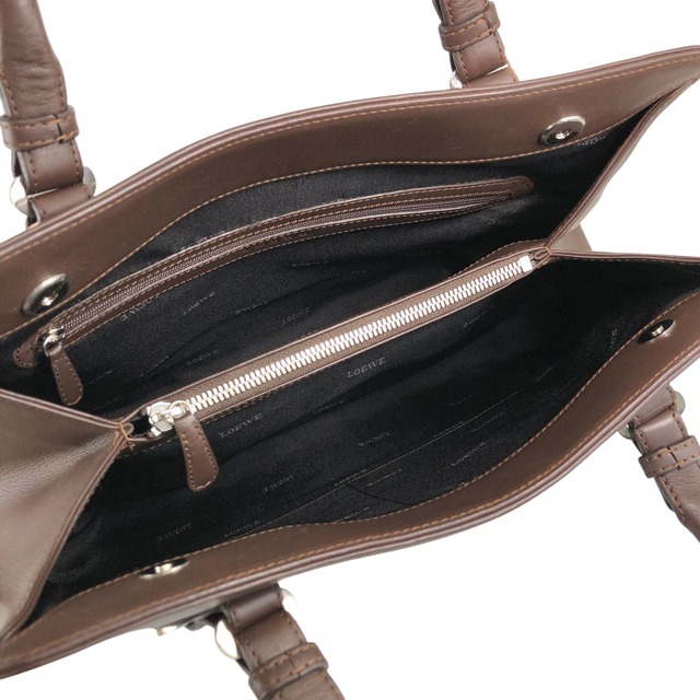 LOEWE ロエベ ハンドバッグ ブラウン アナグラム レザー トートバッグ vintage ヴィンテージ オールド sr6m4v
