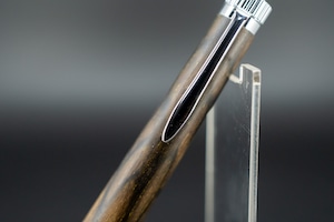 【魅惑の黒い紋様】黒柿 孔雀杢 極上① silver BP