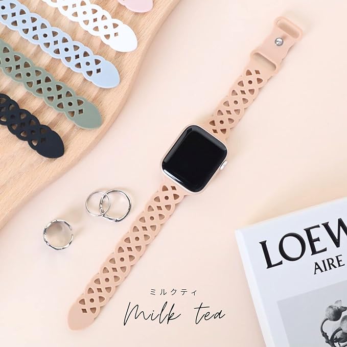 sbb☆アップルウォッチバンド ラバーベルト カバー Apple Watch