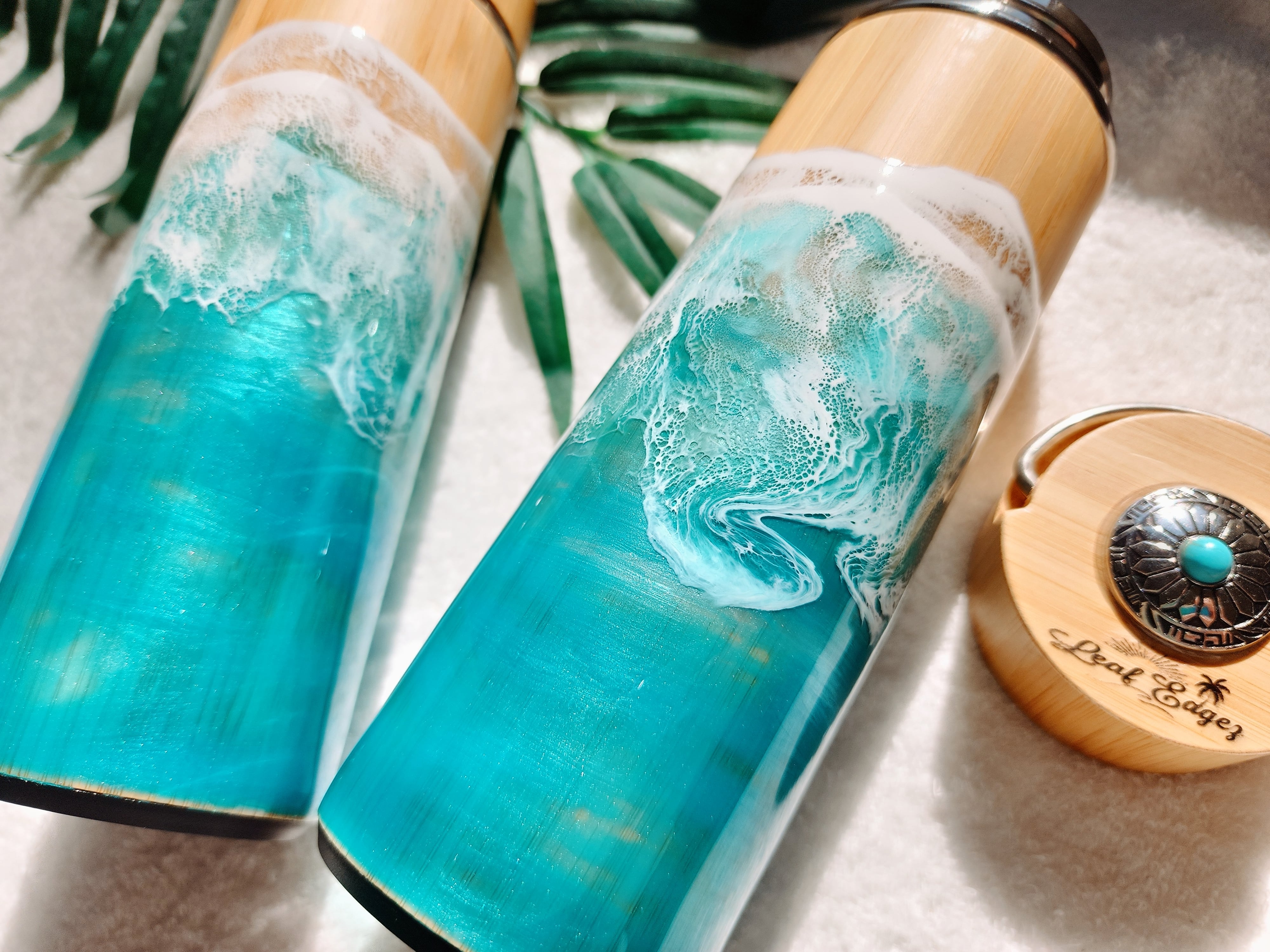 374.オーシャンレジンアート ステンレスボトル