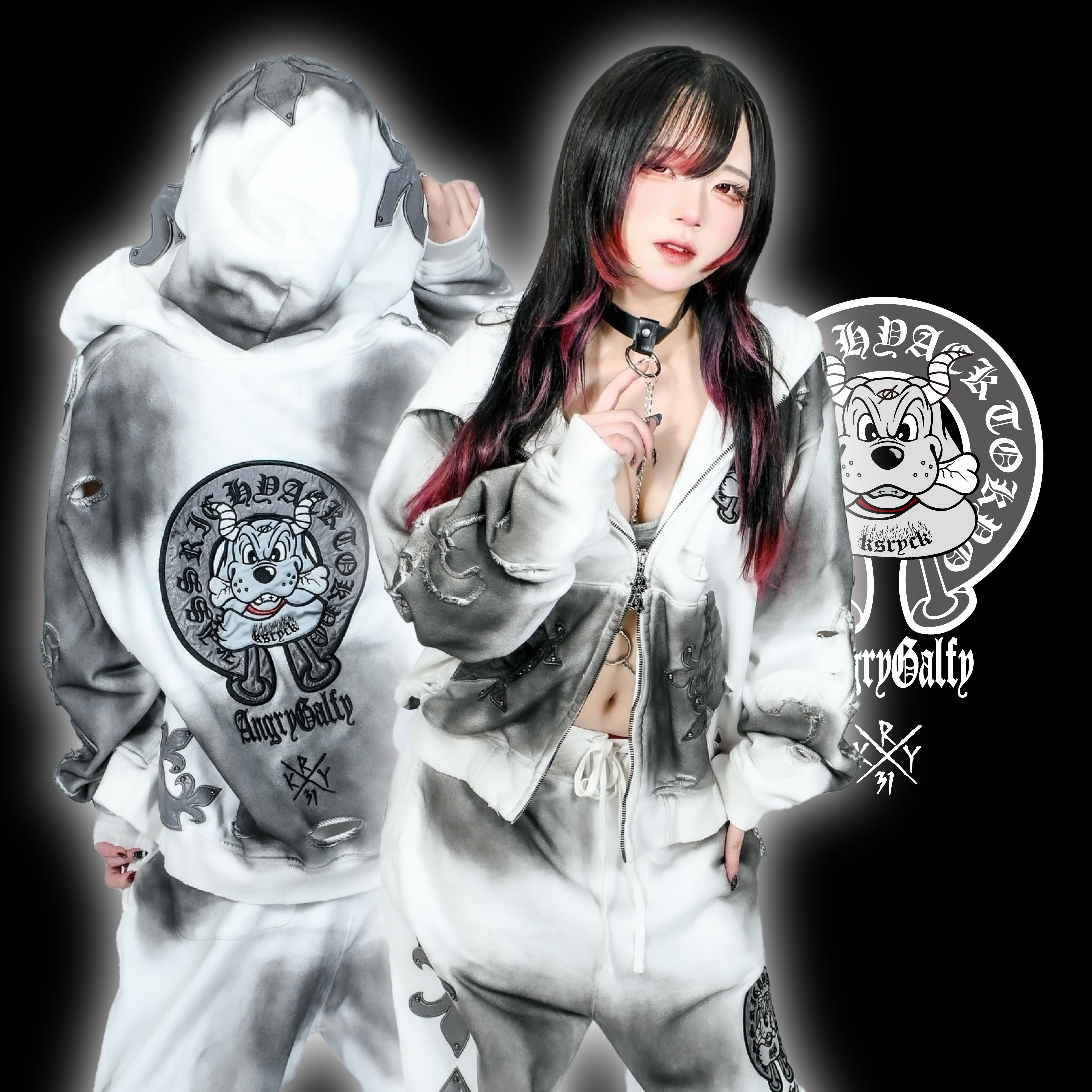 即納】「蹴威の百合の紋章パーカー」 | KRY clothing