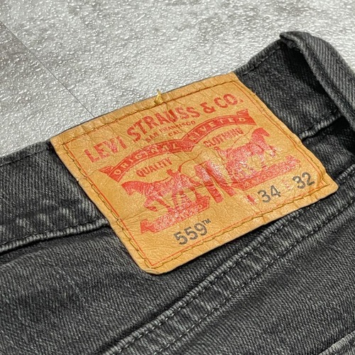 【W34 L32】 コロンビア製 japan levi's black 559 詳細写真3