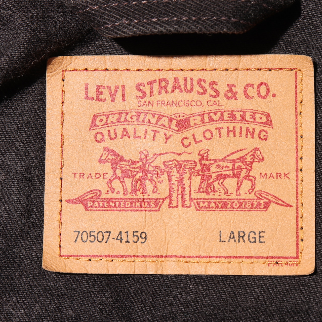 極美品 L 70507 USA 96年 Levi’s サルファーブラック デニムジャケット リーバイス