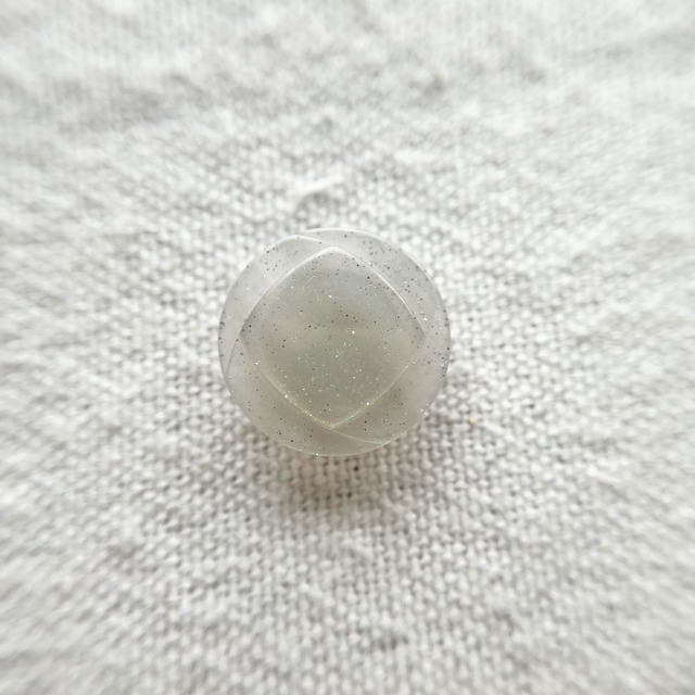 グリッターグレー スクエアフェイス 15mm