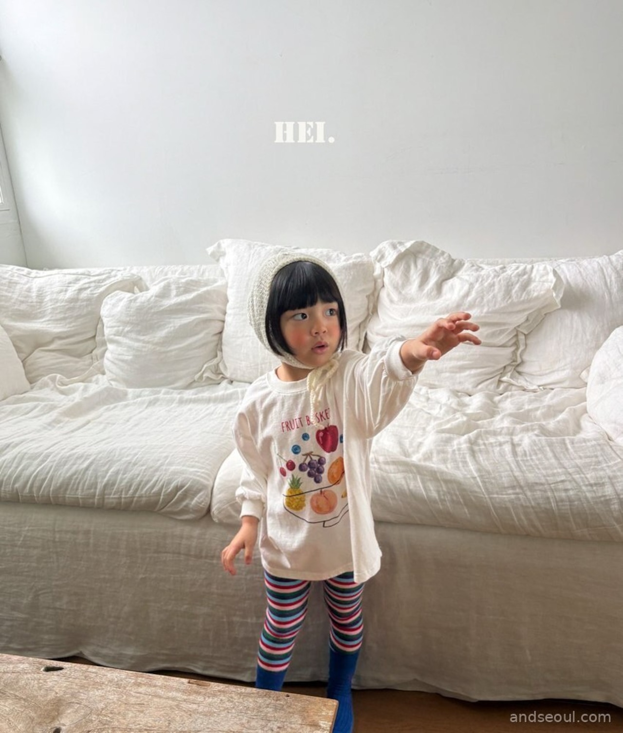 【取寄/韓国直送】Hei フルーツロングTシャツ |秋服|韓国子供服|26/AT
