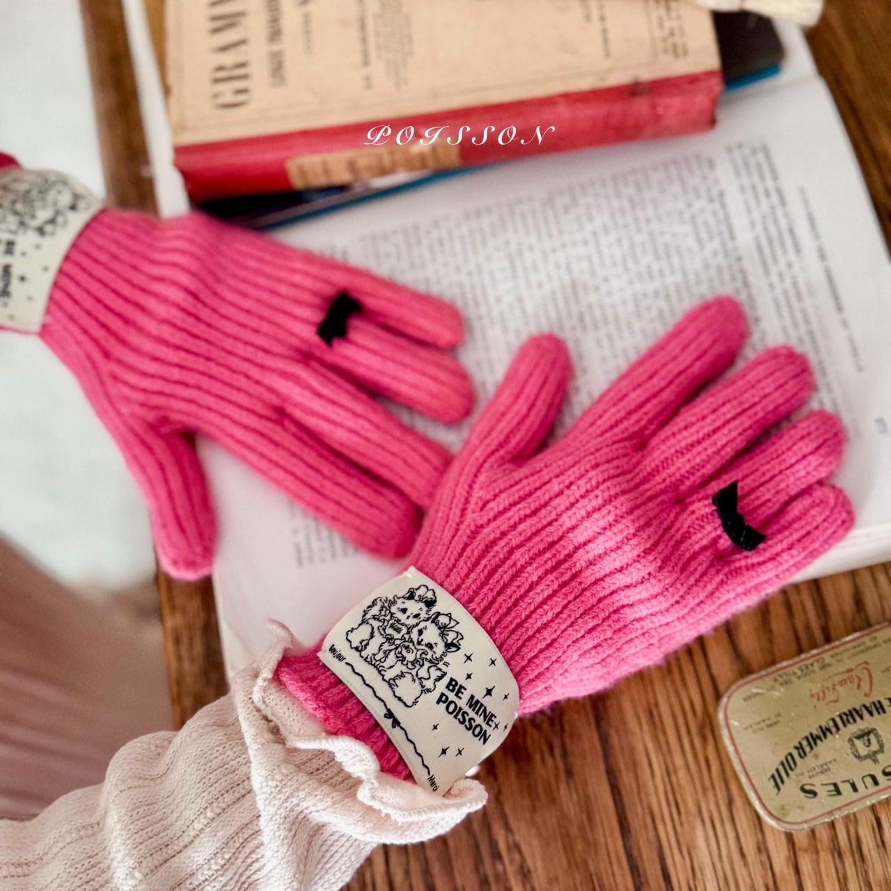 «予約»«poisson» リボン手袋 3colors