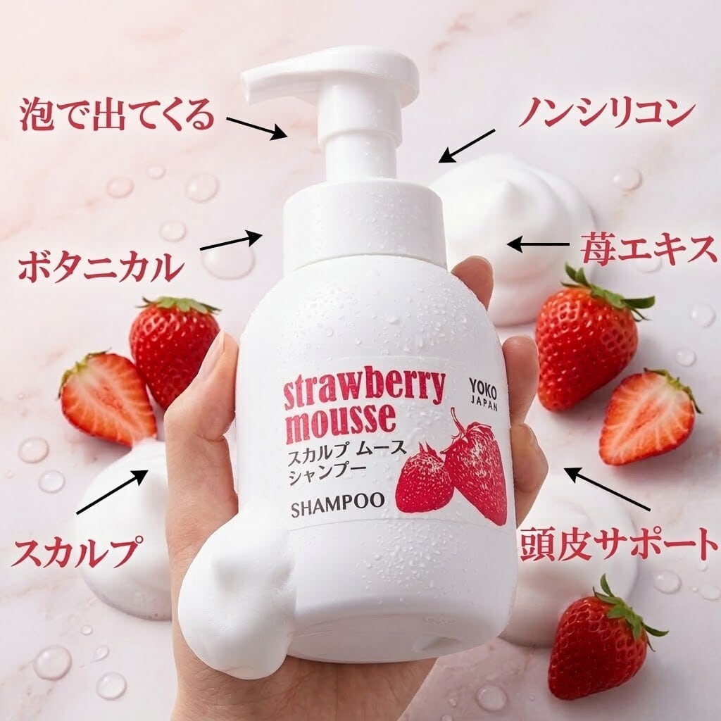 いちご ストロベリー スカルプシャンプー ＆ トリートメント 350mL
