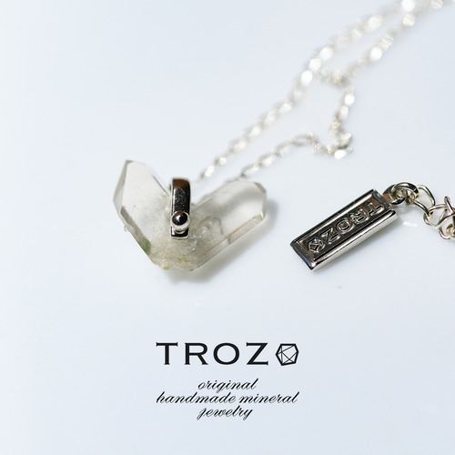 【008 Necklace Fest 2026】 日本式双晶 (水晶) 鉱物原石 シルバー925 ネックレス 天然石 アクセサリー (No.3783)