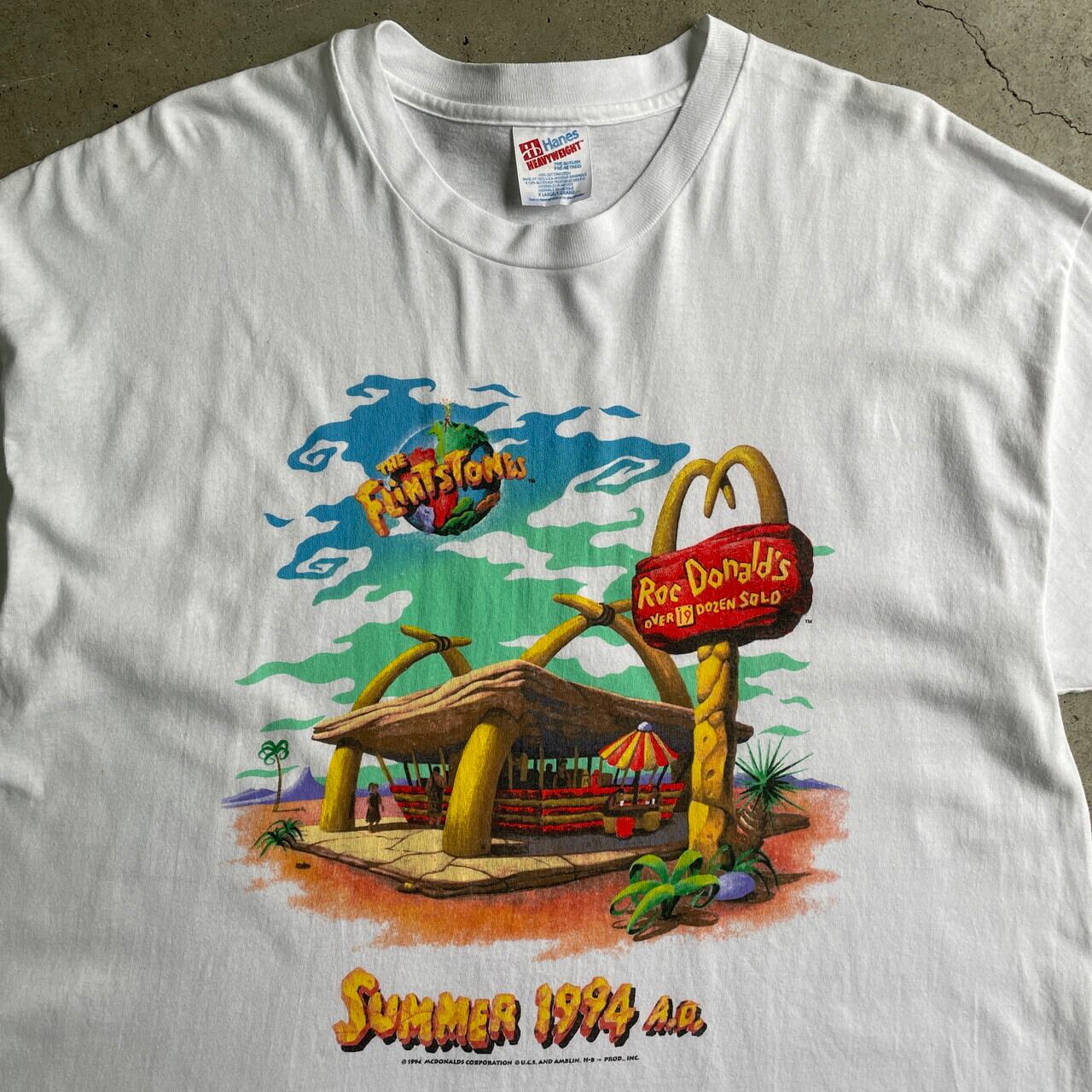 90s The Flintstones Mcdonald's Tシャツ