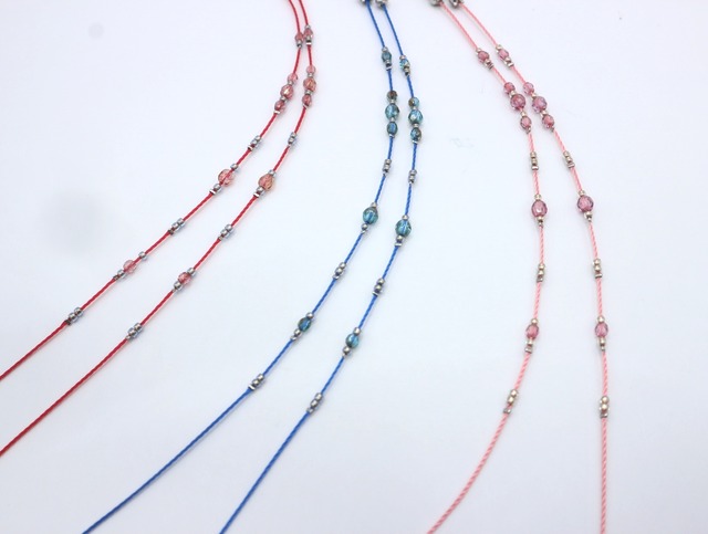 A489 チェコビーズメガネコード〈追加色〉