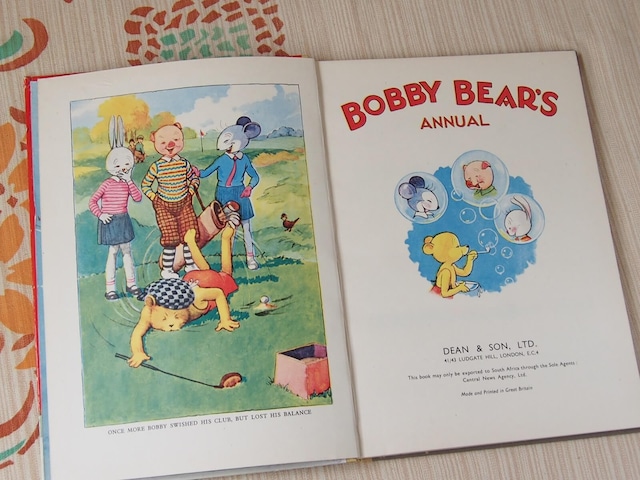 イギリスアンティーク　絵本　児童書　BOBBY BEAR'S ANNUAL