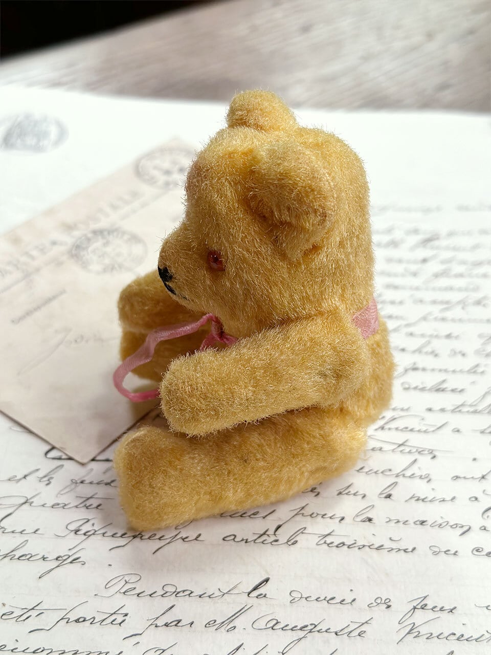 アンティーク　イエローテディベア 小さなピーナツベア　ピーナッツベア 小さなベア ピーナッツベアア ミニベア | こりすのパン屋Base店 （世界