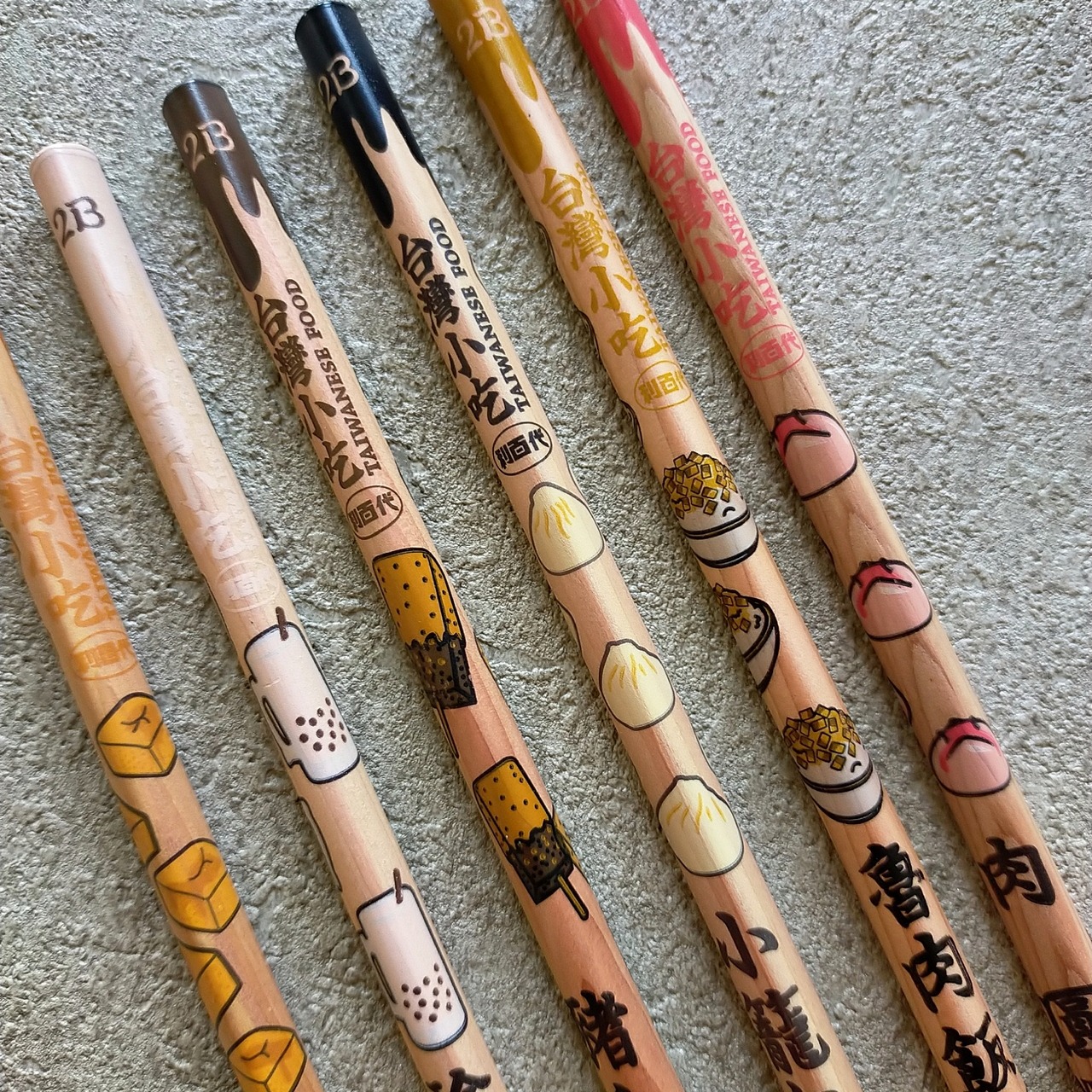 利百代（LIBERTY）台湾小吃鉛筆（6本入り）