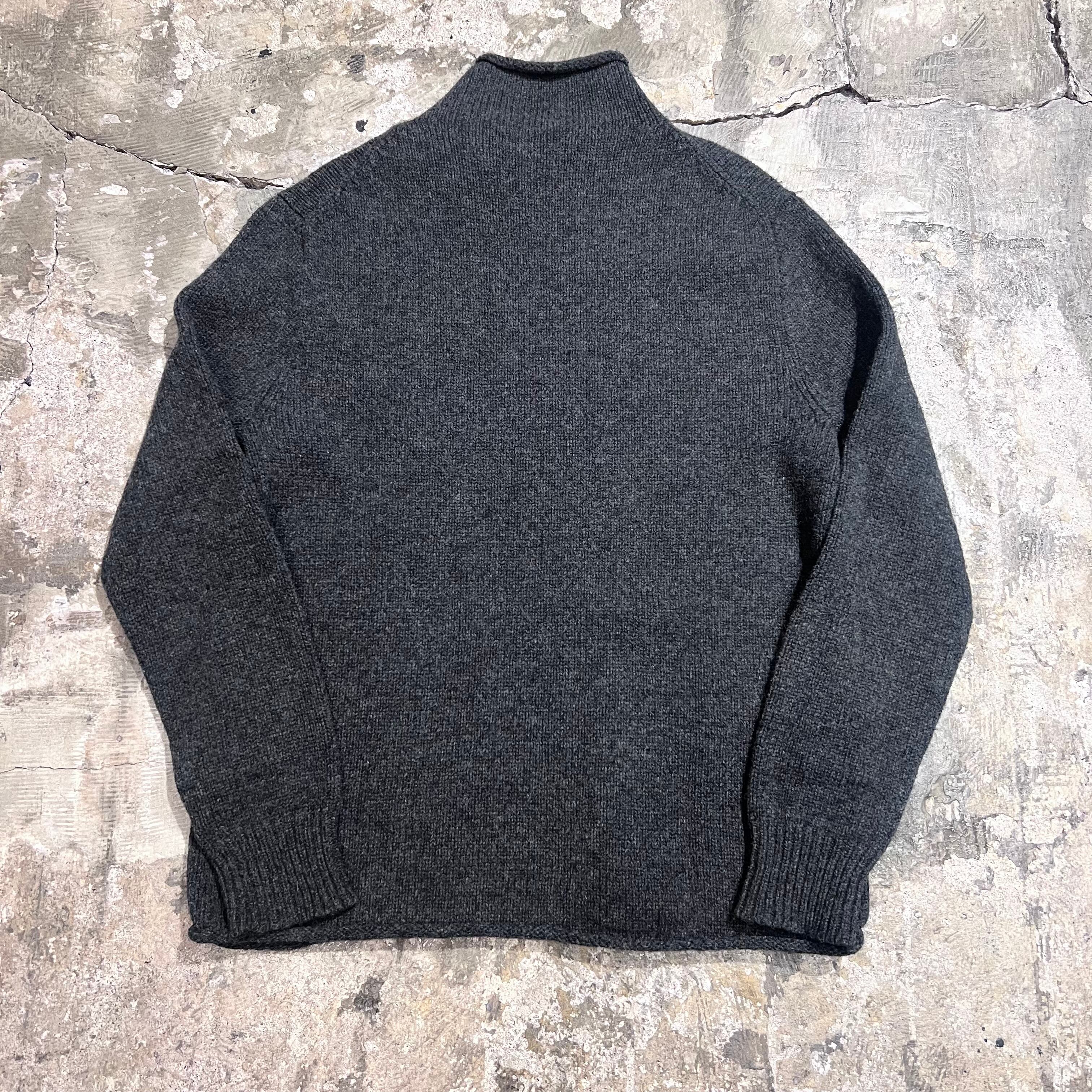 sizeS 90年代 J.CREW ALWAYS ジェイクルー オールウェイズ ウールロールネックセーター チャコールグレー 古着 古着屋 高円寺 ビンテージ