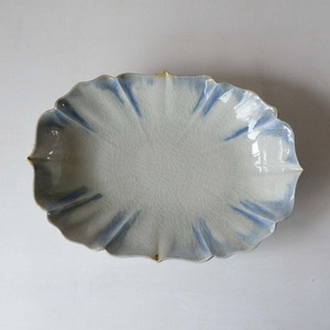 宮田竜司 掛流 稜花 楕円鉢 長（26-026）