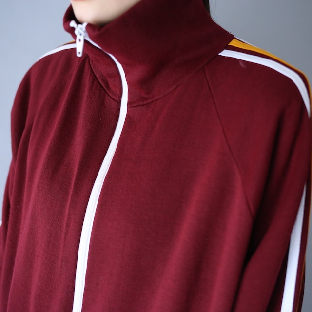 good coloring design sweat fabric long high-neck track jacket