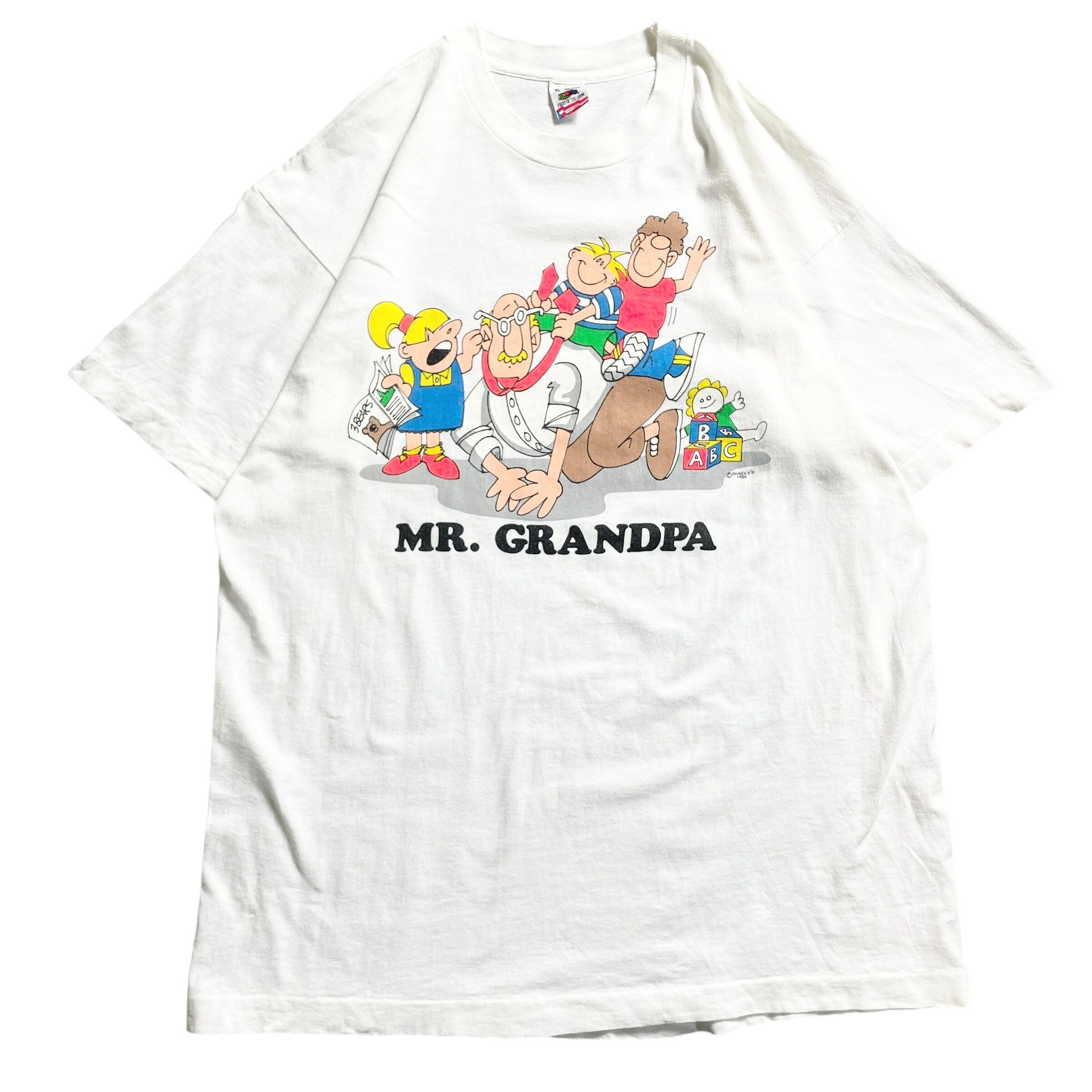 90s USA製 Mr.grandpa おもしろ vintage T-shirt