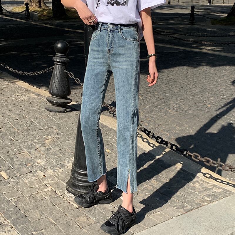 スタイルパンツ スプリングハイウェストスリムジーンズ 春物 試着室21576634135