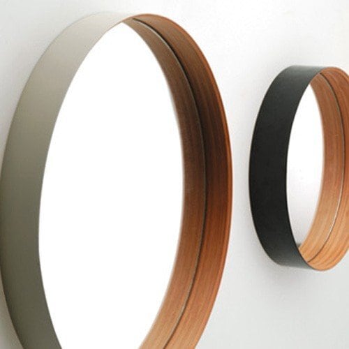 壁掛けミラーZERO Mサイズ φ400mm TEORI | ihana design(イハナデザイン）