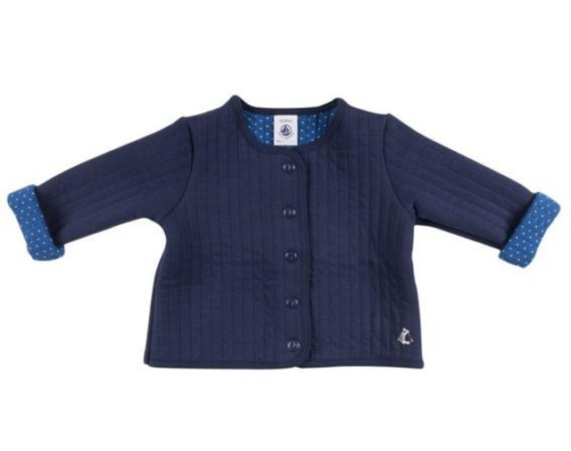 Petit Bateau キルトカーディガン 24m(86cm)