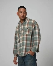【BOW WOW】REPAIRED MOUNTAIN POCKET FLANNEL SHIRT