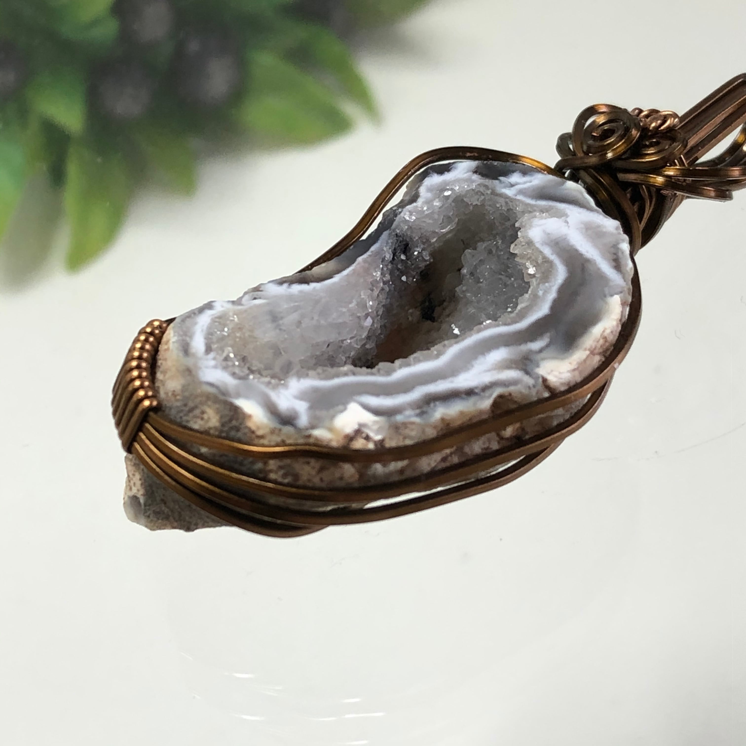 メノウ　オパールペンダント 3258cffdb4626459ff1d850465d51f