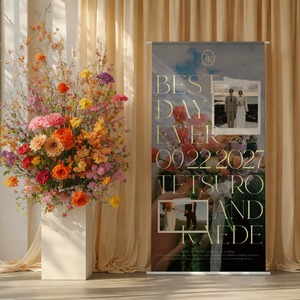 ウェディング タペストリー｜選べるサイズ3種｜写真｜結婚式　#08