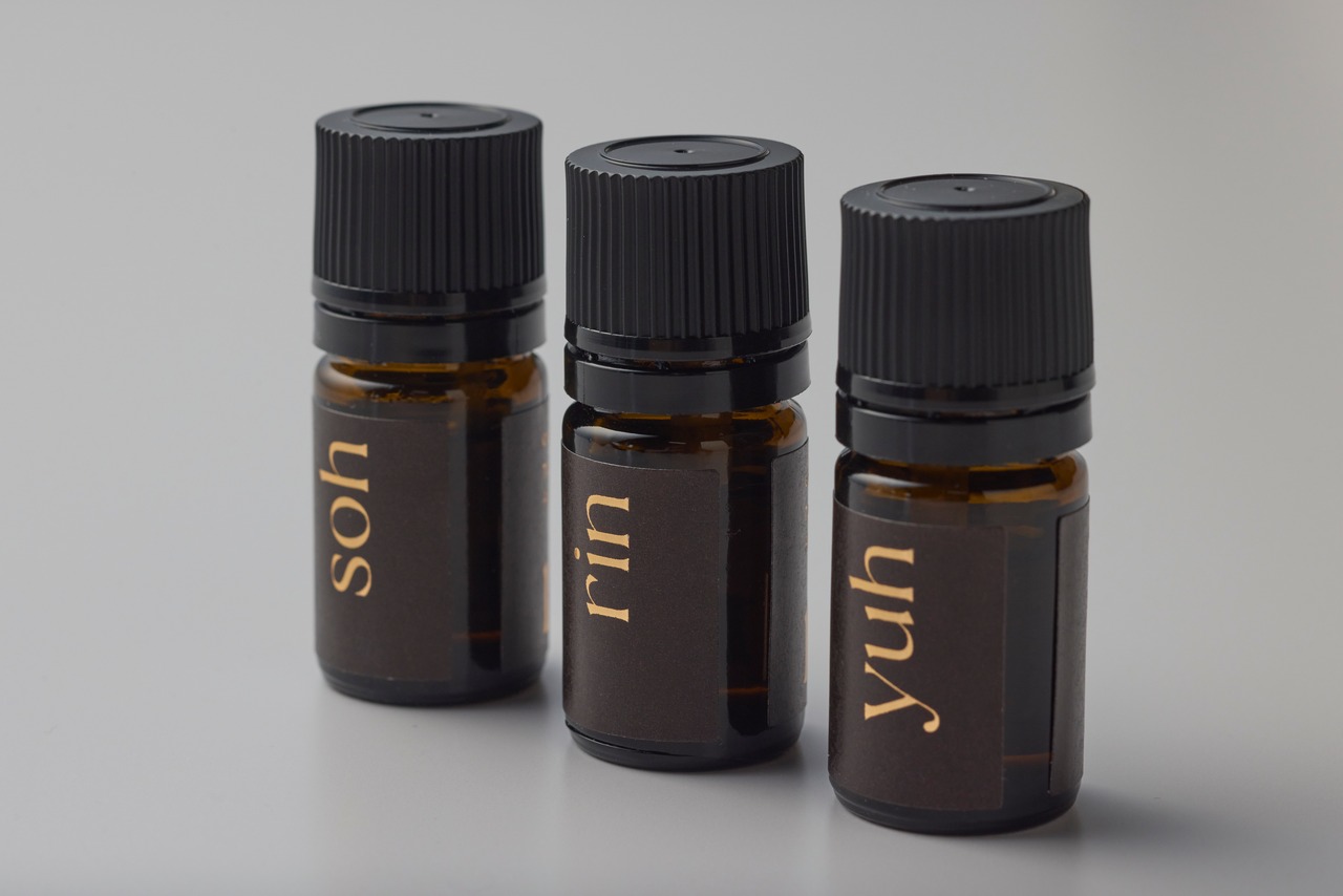set of 3 aroma oils (5ml each) アロマオイル 3個セット