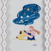 < Riie / ワカイリエ > 原画「夜星キレイだね」