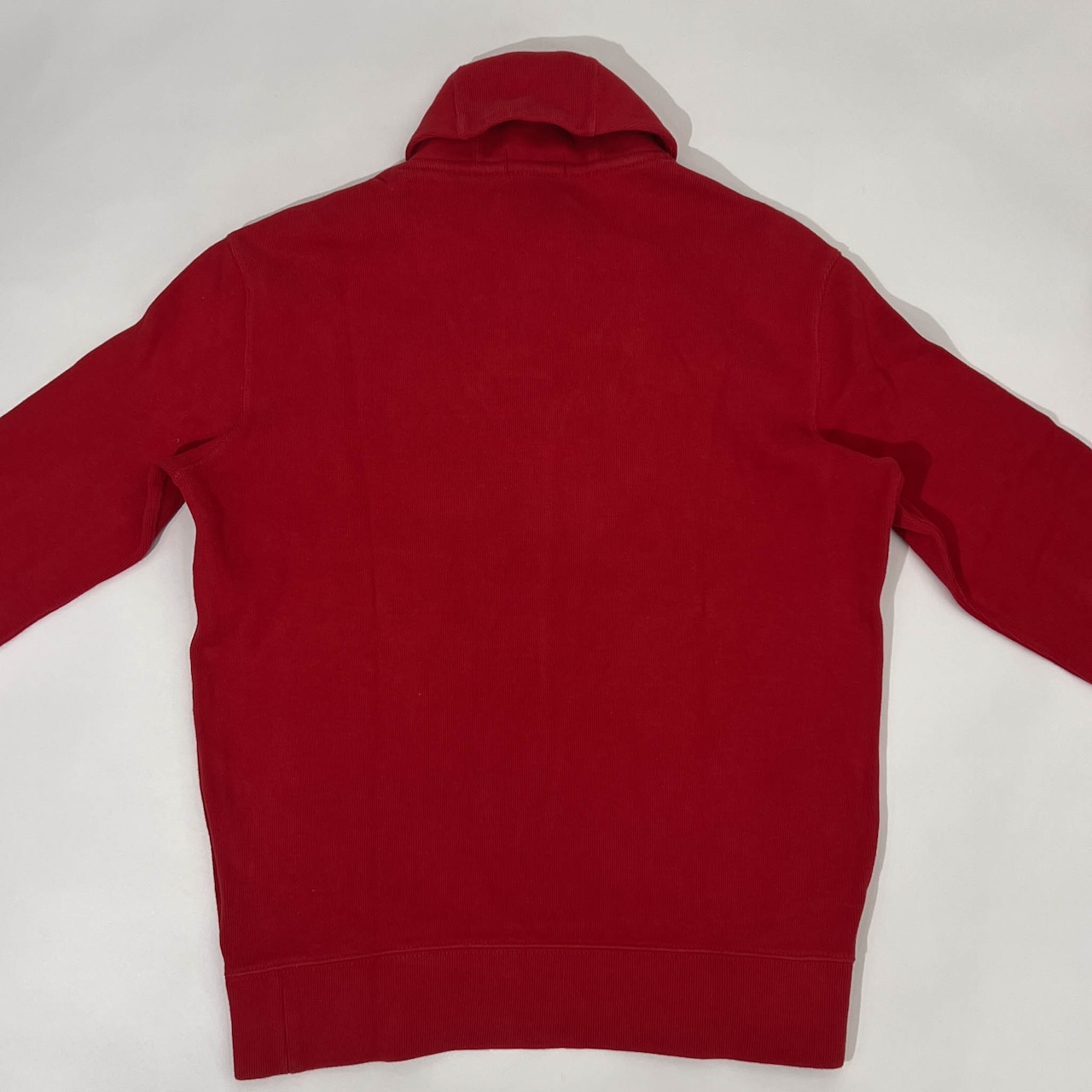 POLO RALPH LAUREN ラルフローレン ショールカラー ニット トレーナー M/レッド メンズ