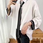 カジュアルサマージャケットシャツ ネクタイ 韓国風